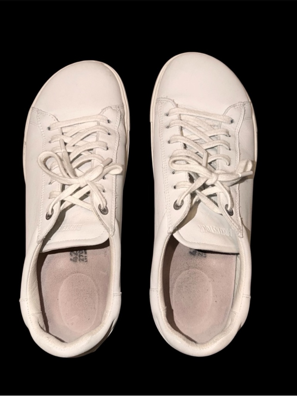 Birkenstock White Leather Women's Low-Top Sneakers